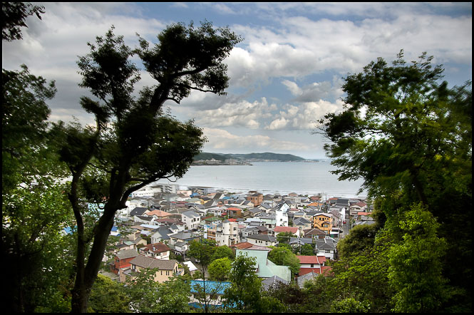 op straat in Japan